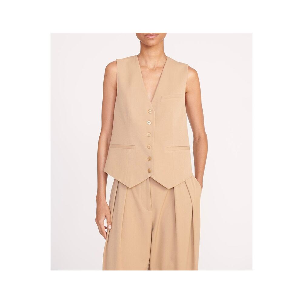 Staud 'Brett' Tan Vest Size S